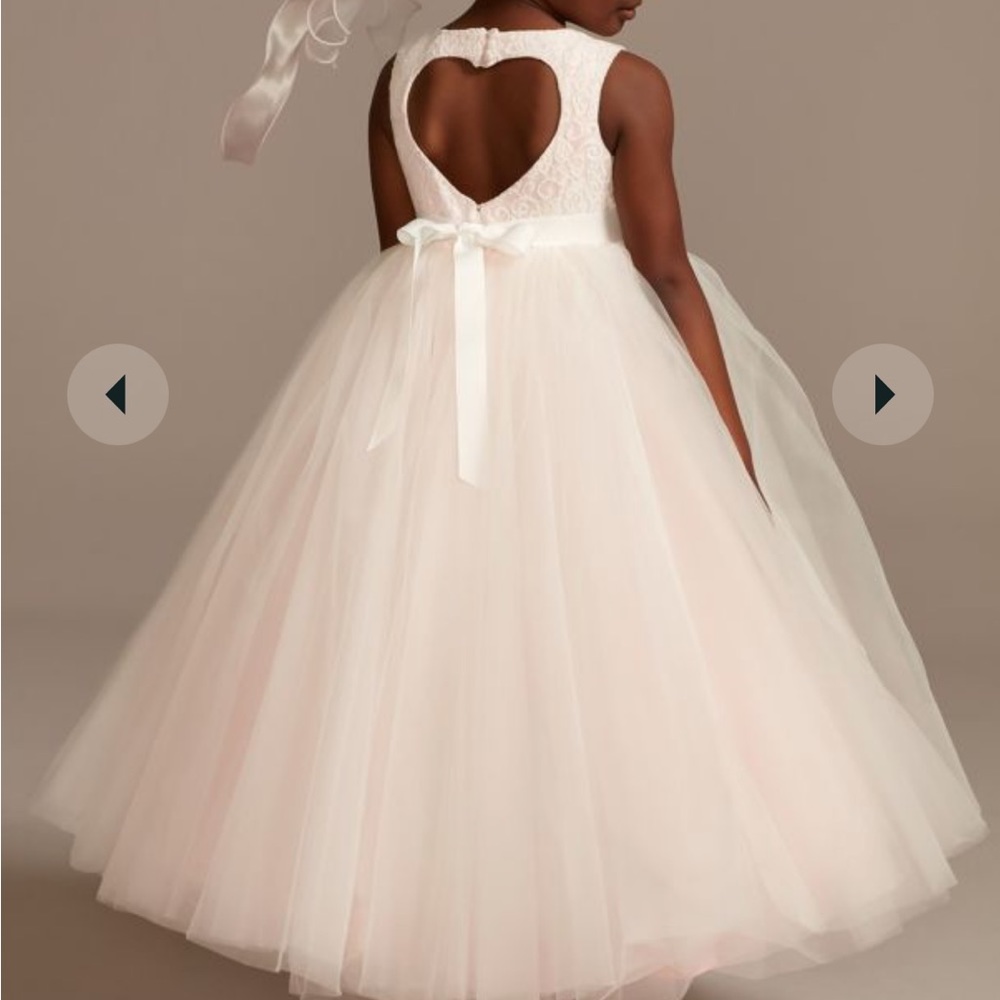 Flower girl dress- David’s Bridal - Used once. Size 7